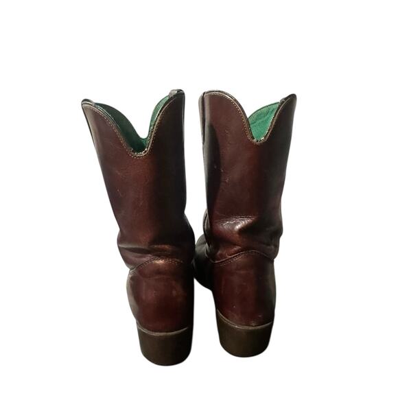 Vintage Northlake Mid Calf Pull On Brown Western Mens Boots Size 9 Oil Resistant - Picture 5 of 10